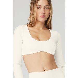 ALO YOGA XS Ribbed Defined Long Sleeve Bra